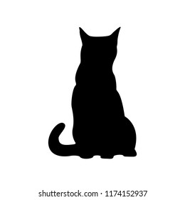 Cat Silhouette Vector Stock Vector (Royalty Free) 1174152937 | Shutterstock