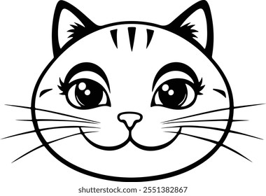 Cat Silhouette Vector Art Illustration