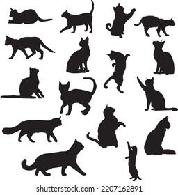 Cat Silhouette Vector Artwork This Eps Stock Vector (Royalty Free ...