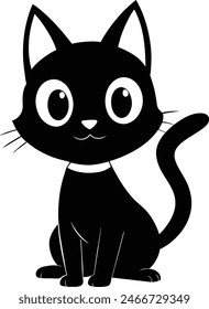 Cat Silhouette vector Clean and Elegant design 