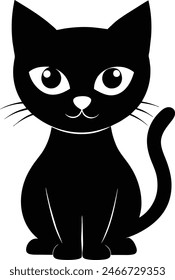 Cat Silhouette vector Clean and Elegant design 