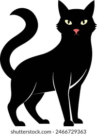 Cat Silhouette vector Clean and Elegant design 