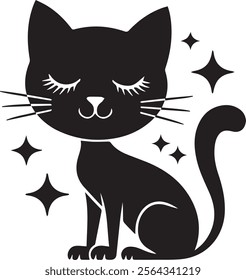 Cat Silhouette vector Clean and Elegant design