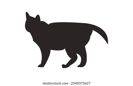 Cat Silhouette And Vector Design. 