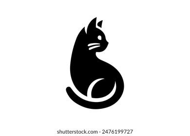 Cat silhouette vector Design EPS