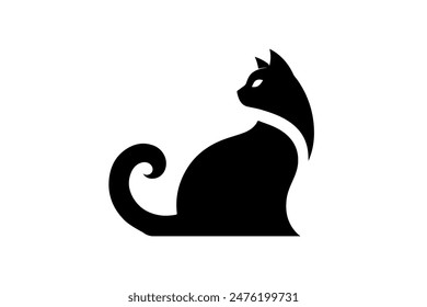 Diseño de Vector de silueta de gato EPS