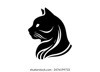 Cat silhouette vector Design EPS