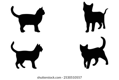 design de vetor de silhueta de gato para você.