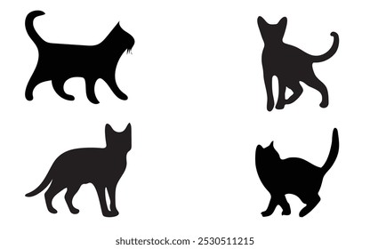 design de vetor de silhueta de gato para você.