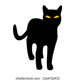 Cat Silhouette. Vector Illustration.