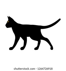 Cat Silhouette. Vector Illustration.