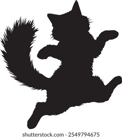 Vector e ilustración de silueta de gato