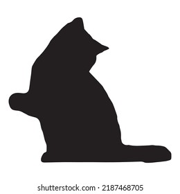 Cat silhouette, vector illustration design 