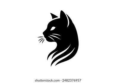 cat silhouette vector illustration  eps
