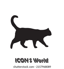 Cat silhouette. Vector illustration eps10.