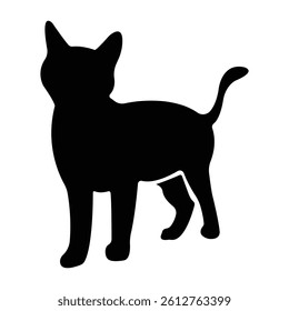 Cat Silhouette Vector Illustration Isolated