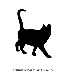 Katzensilhouette Vektorgrafik isoliertes Design