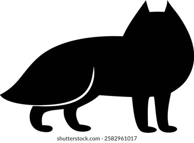 Cat silhouette vector set- Black cat