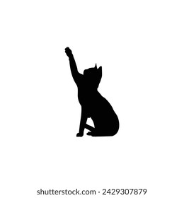 Cat silhouette vector. Whether you're looking for a minimalist approach or something more dynamic and whimsical, these vectors offer versatility and intrigue to suit a variety of creative needs.