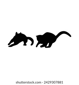 Cat silhouette vector. Whether you're looking for a minimalist approach or something more dynamic and whimsical, these vectors offer versatility and intrigue to suit a variety of creative needs.