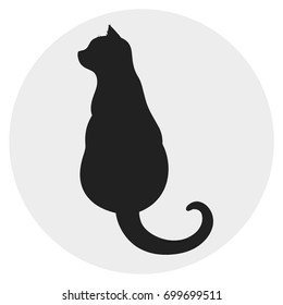Cat silhouette web icon
