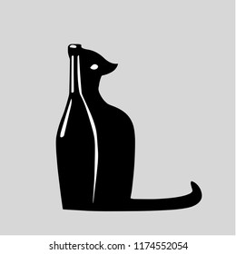 Black Cat Wine Images Stock Photos Vectors Shutterstock