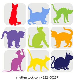 Cat silhouettes