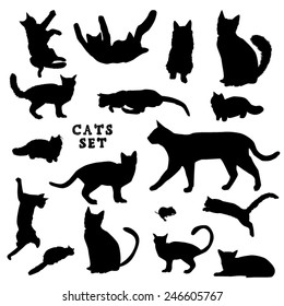 Cat silhouettes