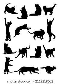 Cat silhouettes. Good use for any design you want.