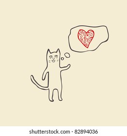 cat singing about love