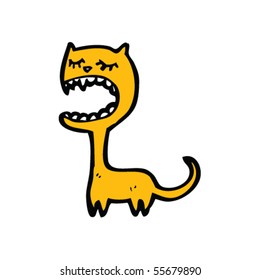 caricatura de canto de gatos