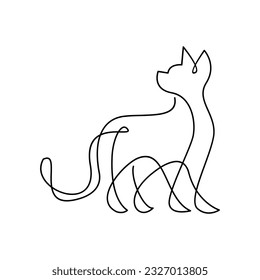 Plantilla de diseño de icono de una sola línea