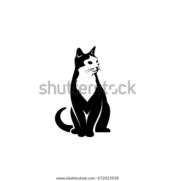 Images Of Cartoon Cat Sitting Down