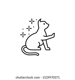 Cat sitting icon. Element of cats icon