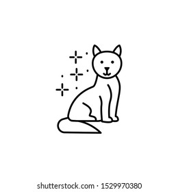 Cat sitting icon. Element of cats icon
