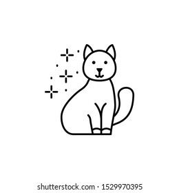 Cat sitting icon. Element of cats icon