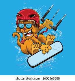 Cat Skake Board Funny Sport
