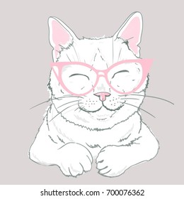 cat, sketch, drawing, illustration