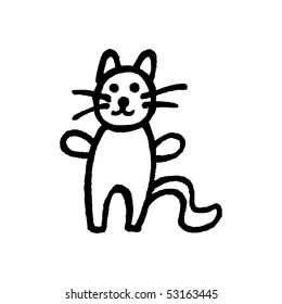 Cat sketch. Vector.