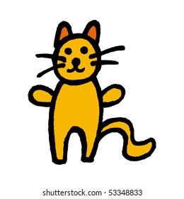 Cat sketch. Vector.
