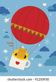 Cat in the sky