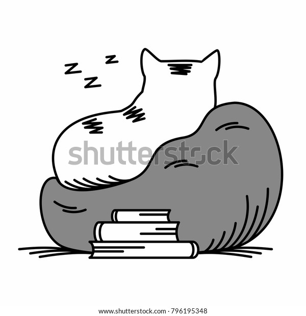 cat in sleeping bag