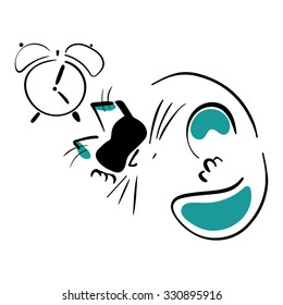Cat sleeping in a mask