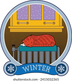 A cat sleeps on a radiator.