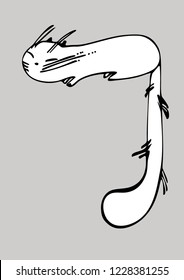 cat with small paws and long tail