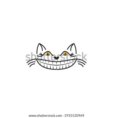 cat smile cute icon logo symbol