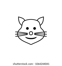 cat with a smile icon. Detailed set of avatars of professions icons. Premium quality line graphic design. One of the collection icons for websites, web design, mobile app on white background