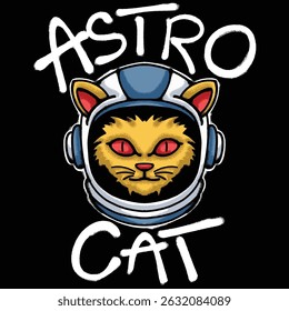 Cat in a Space Urban Streetwear t shirt design