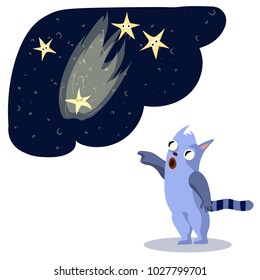 Cat and Stars, Wish