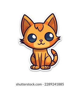 Dibujo vectorial de dibujos animados de gatos aislado